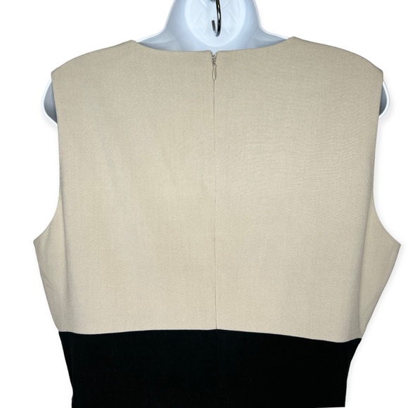Calvin Klein Sleeveless Color Block Fit & Flare Dress - Picture 5 of 8